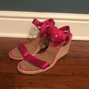 Lauren Ralph Lauren Pink Espadrille Sandals